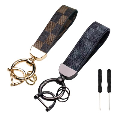 2er Pack Luxus, Designer Style Schlüsselanhänger - Elegant & Langlebig