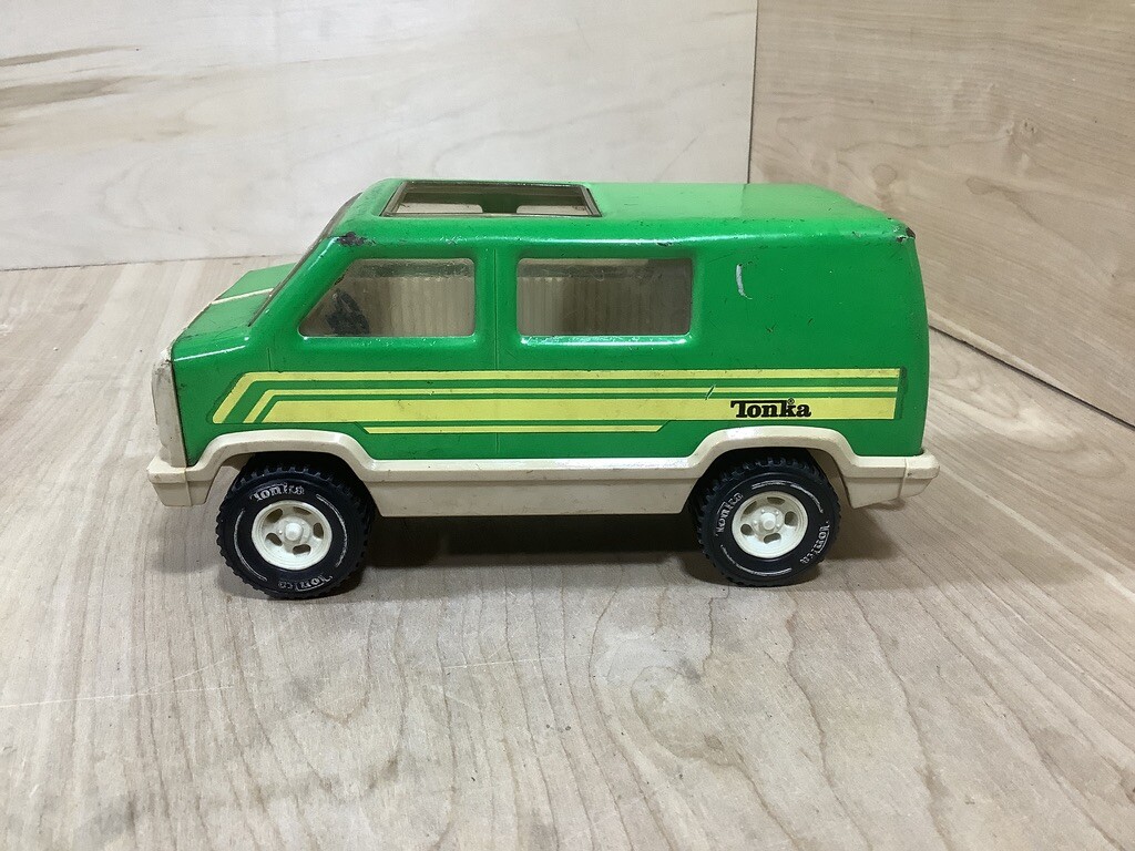 Chargeur Avant Tonka Vert Citron – Vintage Années 70 – Fonctionne