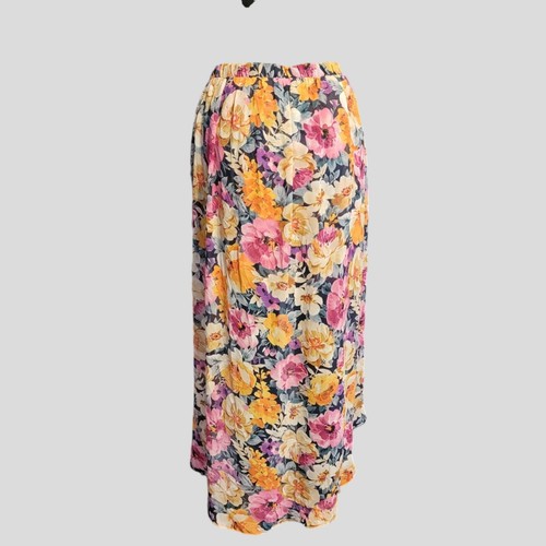 Forever 21 Juniors Skirt Hi Low Chiffon Sheer Floral size Small - Picture 6 of 9