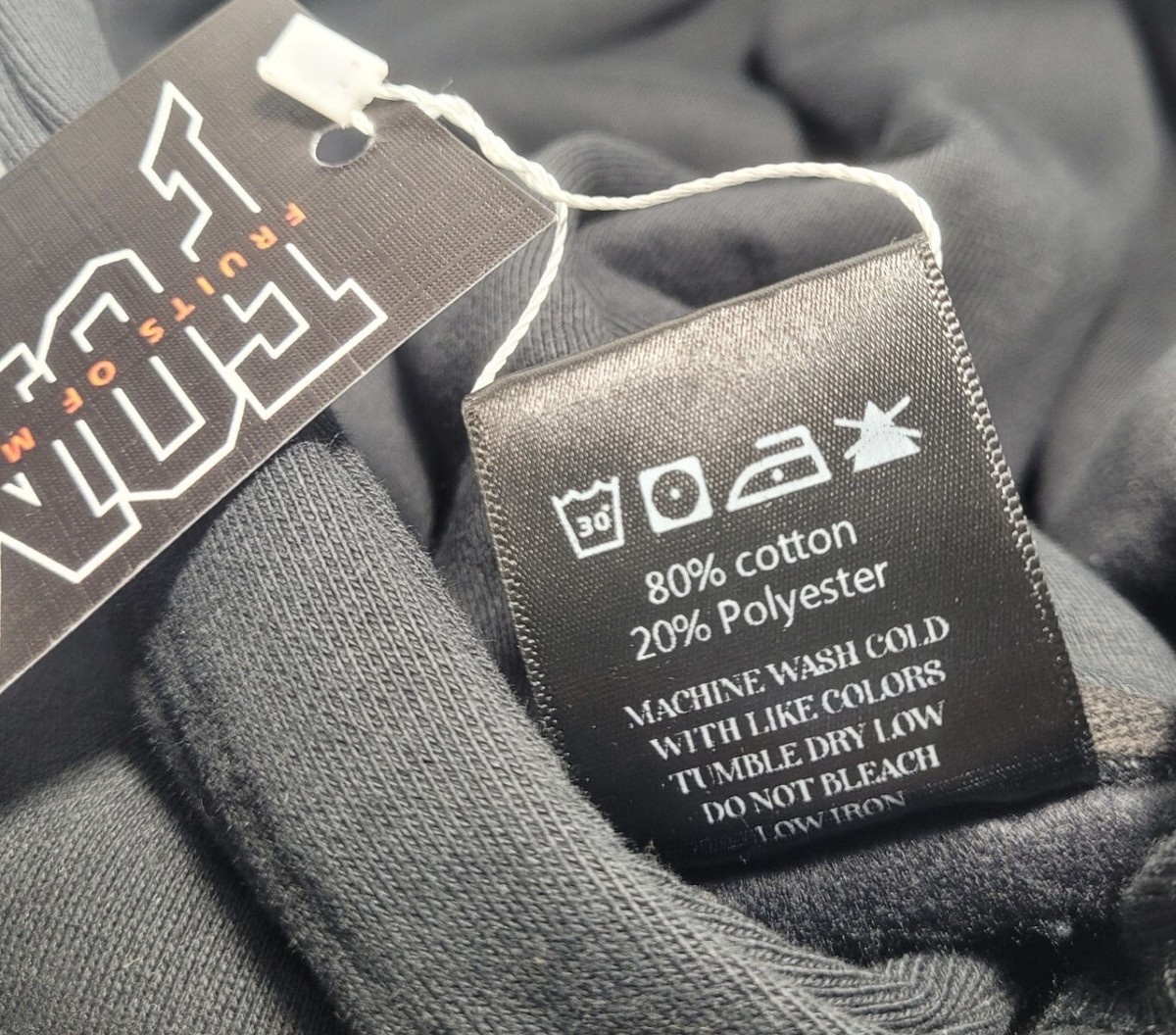 FOML Fruits of My Labor Men's 3D Embroidered Stitch Logo Hoodie