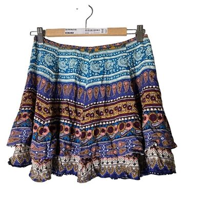 Novella Royale Cleo Paisley Boho Flowy Mini Skirt