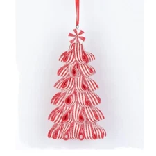 Ribbon Candy Peppermint Tree Ornament Christmas Tree Sweet Treats Red Ribbon