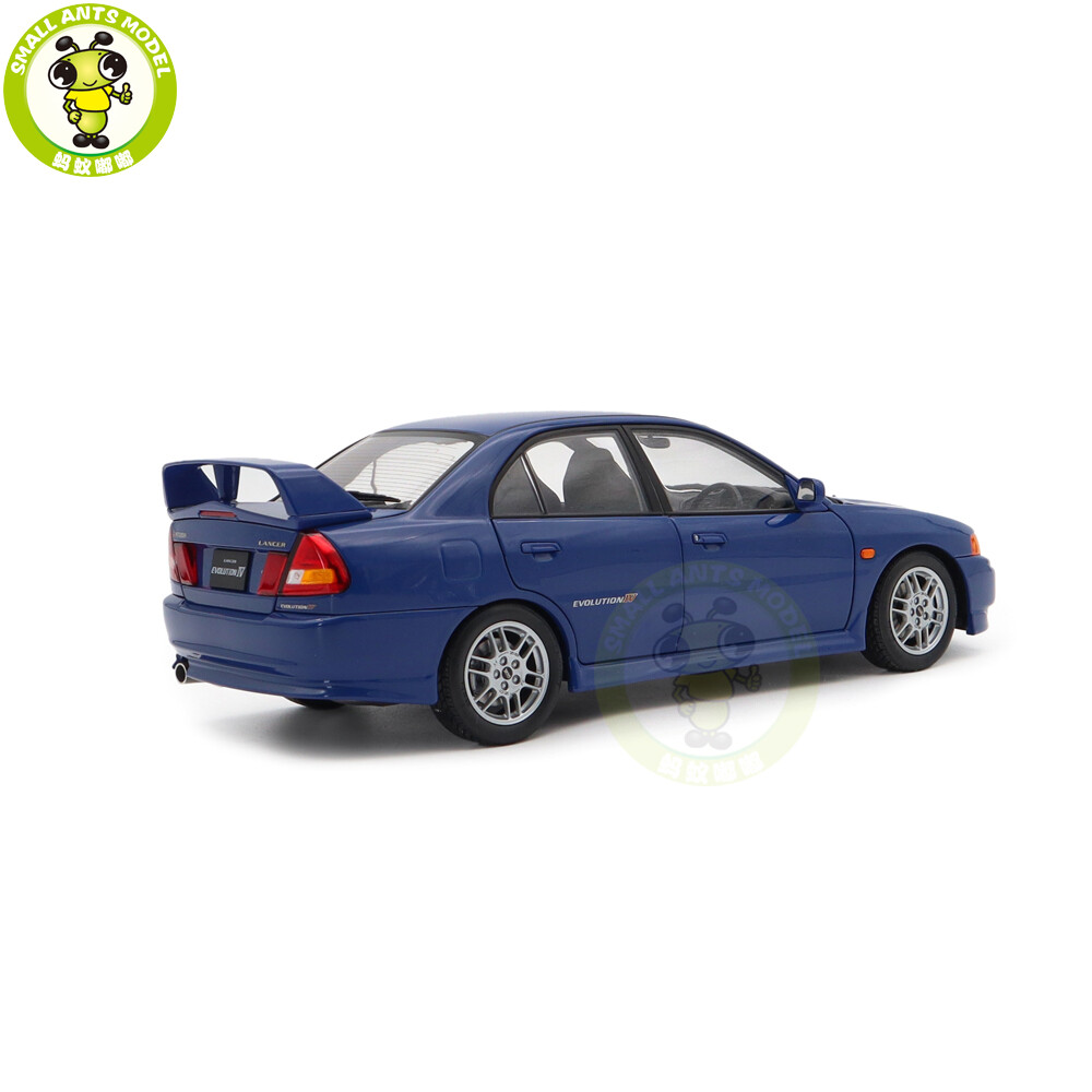 1/18 MOTORHELIX Mitsubishi Lancer EVO IV Blue Diecast Model Car | eBay