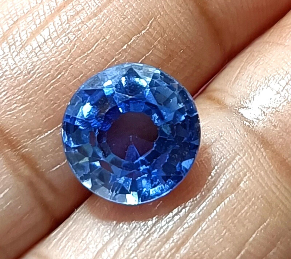 Flawless 6.30 Ct Natural Blue Montana SAPPHIRE Certified Loose A