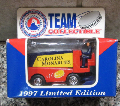 NIB RARE 1997 LIMITED EDITION AHL CAROLINA MONARCHS ZAMBONI SWEET HOCKEY ITEM