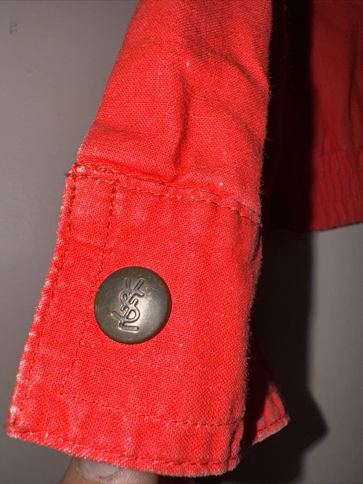 Giacca leggera Yves Saint Laurent Sport rosso giallo