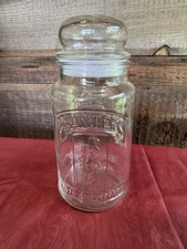 Planters Nuts Glass Peanut Jar 75TH Anniversary 1981 Vintage Storage Container