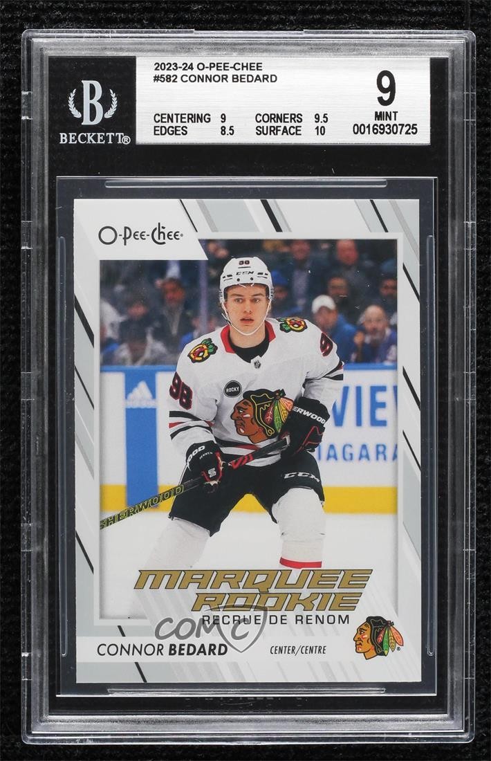 2023-24 O-Pee-Chee Marquee Rookie Connor Bedard #582 BGS 9 MINT 2d8