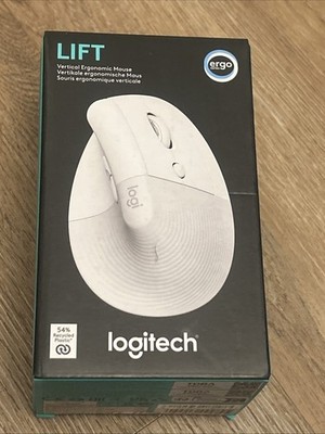 Logitech Lift Vertical Ergonomic Mouse Off White Small Bluetooth Kabellos NEU
