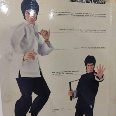 Figurine Bruce Lee Medicom Real Action Heroes – Enter The Dragon (boîte Jaunie, Occasion)