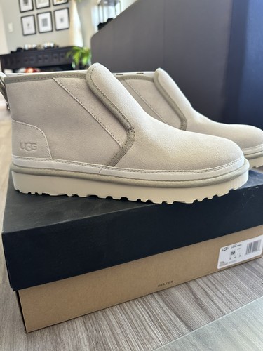 NEW UGG MEN NEUMEL BOOT MINIMAL WHITECAP SUEDE CHUKKA SLIP ON SHOE US 10