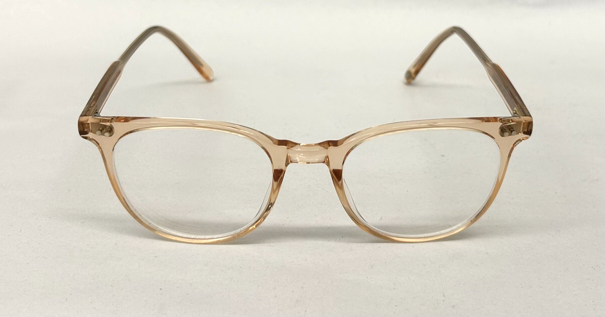 Garrett Leight Wellesley PCY 45mm Crystal Peach Frames  display picture 1