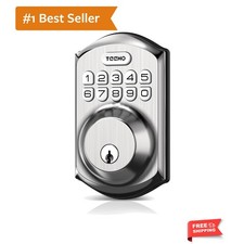 TE001 Keyless Entry Door Lock with Keypad - Smart Deadbolt Lock for Front Doo...