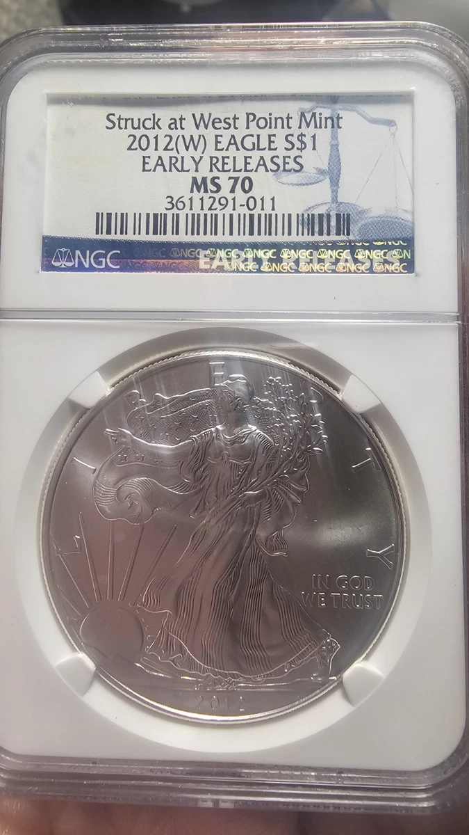 American Eagle MS 70 Graded 2012 Silver Bullion Coins for sale | eBay