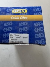 Round Cable Clips Grey Wall Nail TV Aerial Alarm Coax 1-1.5mm 100 Pack