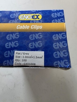 Runde Kabel Clips Grau Wand Nagel TV Antenne Alarm Koax 1-1,5 mm 100 Stück