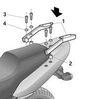 Shad GepäCkträGer (FüR: Yamaha FZS 600 Fazer RJ021 01 )