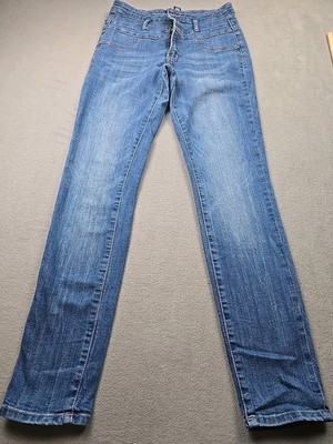 Refuge Jeans Womens Size 8 Blue Skinny Stretch Fade Comfort Casual Denim