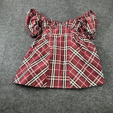 MAEVE By Anthropologie Puff Mini Dress Women's Size XS Red/Rouge