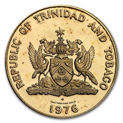 1976 Trinidad & Tobago Gold $100 Proof | eBay