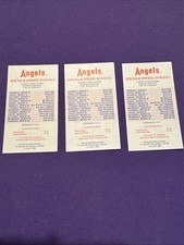 1978 California Angels Palm Springs Baseball Pocket Schedule Card