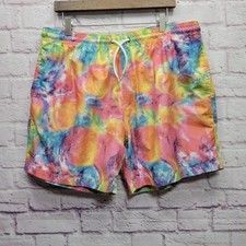 Trunks Surf  Swim Co Tie Dye Swim Shorts Mens XXL Drawstring Mesh Lined Beach