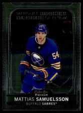 2021-22 O-Pee-Chee Platinum Marquee Rookies Mattias Samuelsson Rookie Buffalo