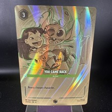 You Came Back (Enchanted) 213/204 Azurite Sea Holo Disney Lorcana Enchanted Nm