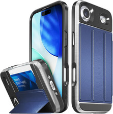 Vcommute Iphone Air Wallet Case, Military Grade Drop Protection Flip Leather C