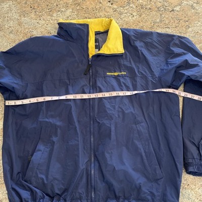 Henri Lloyd Blue & Yellow Sailing Full Zip Jacket Windbreaker Size