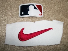 2022 Los Angeles Angels Game Team Issued MLB Logoman & Nike Patch Lot