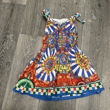 Dolce & Gabbana Girl's Dress Carretto theme SZ 3 With matching knickers