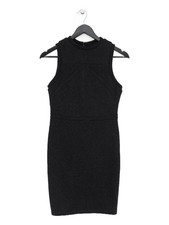 First And I Bodycon Midi Dress M in Black