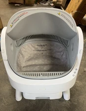 Open-Top Self Cleaning Cat Litter Box,with Trash Bags and Litter Mat Includ