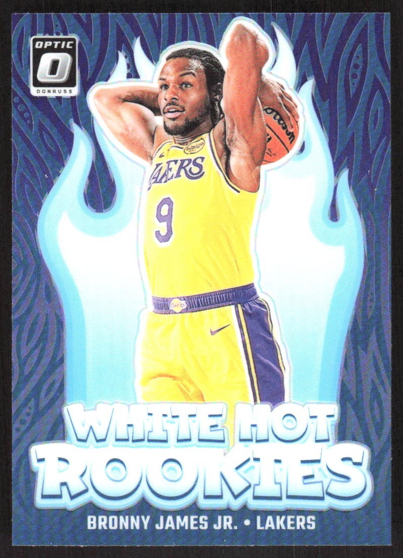 4287K 2024-25 Donruss Optic #15 Bronny James Jr. White Hot Rookies