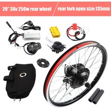 36V 250W Electric Bike Conversion Kit 20" Rear Wheel LED Display UK Legal