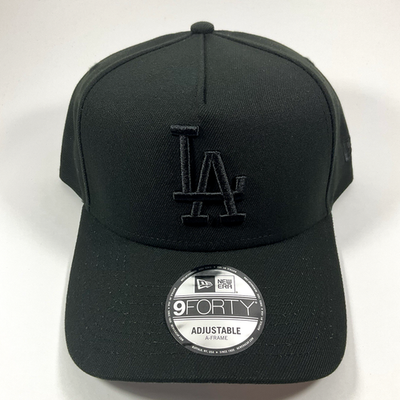 New Era LA Dodgers Exclusive Club Triple Black 9FORTY A-Frame