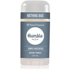 Humble All Natural Deodorant Aluminum And Paraben Free Simply Unscented