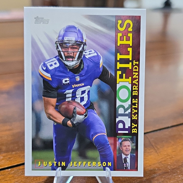 Panini 2020 Playoff Justin Jefferson TP-13 Turning Pro Memorabilia Vikings