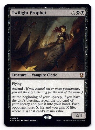 Twilight Prophet NM Commander: Murders at Karlov Manor 0143 MTG Regular