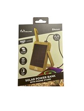 Phone Charger Solar Power Bank Phone Stand USB-C USB-A Bluetooth