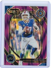 2024 Panini Select Josh Allen Purple Shock Prizm 142/360 Buffalo Bills #122