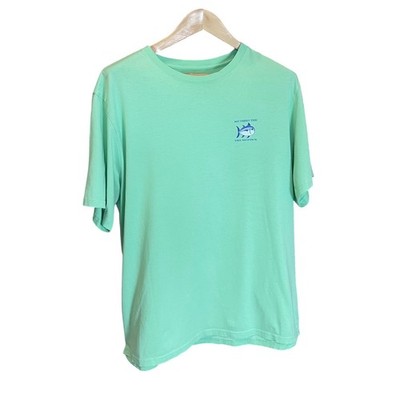 Southern Tide Mens XL Seafoam Green Skipjack Graphic Short Sleeve T-Shirt *Read