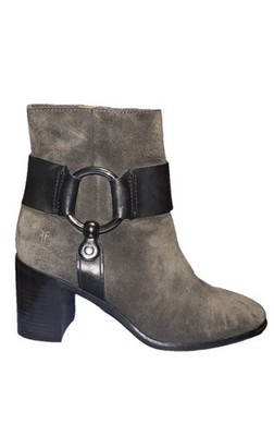 Frye Harness Women s Suede/Leather Ankle Boots Size 6 Very Good Used Condition