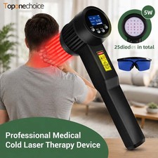 Class IV Laser Therapy Device 5W 650/808nm 25 Diodes Non-Invasive Pain Relief