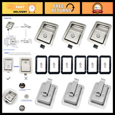 6 Pack Heavy Duty Stainless Steel Door Lock Flush Mount Handle Latch for RV, Tra
