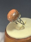 Natural Silicified Coral Fossil Flower Agate Ring/ Adjustable — photo 6