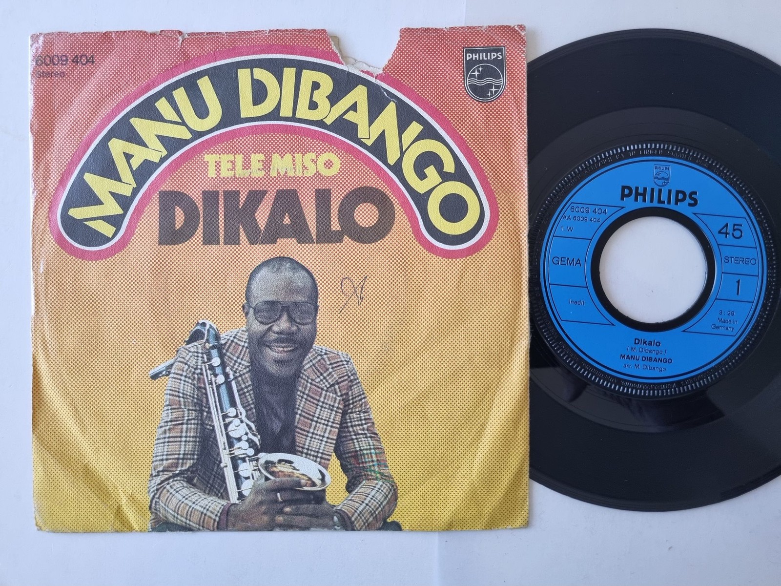 Manu Dibango - Dikalo 7'' Vinyl Germany/ WORN COVER!!