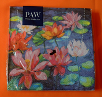 20 Servietten Seerosen Viele Bunt BlüTen Teich Angebot 1 Packung Ovp Paw