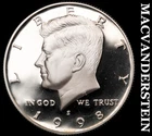 1998-S Silver Kennedy Half Dollar - Choice Gem Proof  Lustrous  #G8827